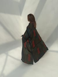 Bisht Pure Silk Handblock Abaya U13 thumb 10