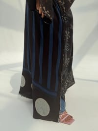 Bisht Pure Silk Handblock Abaya U 1 thumb 16