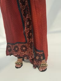 Bisht Pure Silk Handblock Abaya C17 thumb 9
