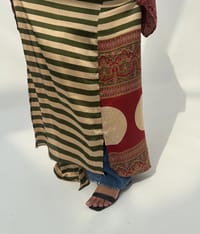 AS IS Light Crepe Digital Print Bisht Abaya C4 thumb 6