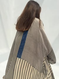 AS-IS Bisht Pure Silk Handblock Abaya A5 thumb 14