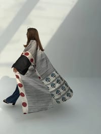 AS-IS Crepe Digital Print Bisht Abaya K5 thumb 1