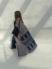 Crepe Digital Print Bisht Abaya K2 thumb 1