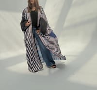 Crepe Digital Print Bisht Abaya K2 thumb 8