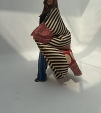 Light Crepe Digital Print Bisht Abaya C 1 thumb 9