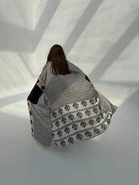 AS-IS Crepe Digital Print Bisht Abaya K5 thumb 6