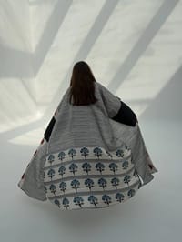 AS-IS Crepe Digital Print Bisht Abaya K5 thumb 9