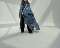 Bisht Pure Silk Handblock Abaya C18 thumb 13