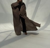 Bisht Pure Silk Handblock Abaya C12 thumb 3