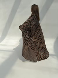 Bisht Pure Silk Handblock Abaya C12 thumb 4