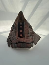 Bisht Pure Silk Handblock Abaya C14 thumb 1