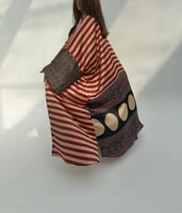 Light Crepe Digital Print Bisht Abaya C7 thumb 1