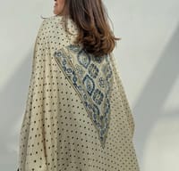 Bisht Pure Silk Handblock Abaya C19 thumb 3