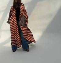 Light Crepe Digital Print Bisht Abaya C7 thumb 10