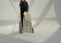 Bisht Pure Silk Handblock Abaya C19 thumb 2