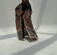 Bisht Pure Silk Handblock Abaya C6 thumb 1