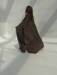 Bisht Pure Silk Handblock Abaya C16 thumb 6