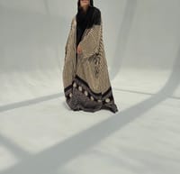 Bisht Pure Silk Handblock Abaya M3 thumb 2
