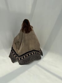 Bisht Pure Silk Handblock Abaya M3 thumb 4