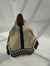 Bisht Pure Silk Handblock Abaya C9 thumb 1