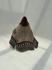 Bisht Pure Silk Handblock Abaya M3 thumb 7