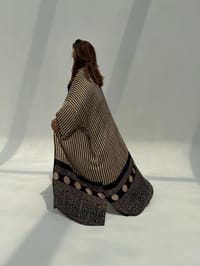 Bisht Pure Silk Handblock Abaya M3 thumb 6