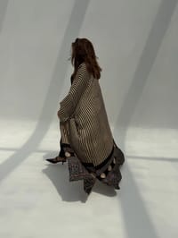 Bisht Pure Silk Handblock Abaya M3 thumb 10