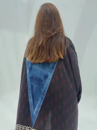 Bisht Pure Silk Handblock Abaya C2 thumb 4