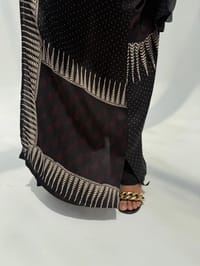 Bisht Pure Silk Handblock Abaya C2 thumb 10