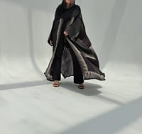 Bisht Pure Silk Handblock Abaya C2 thumb 7