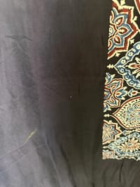 AS-IS Bisht Pure Silk Handblock Abaya A9 thumb 4