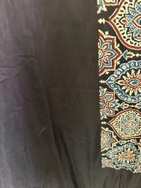 AS-IS Bisht Pure Silk Handblock Abaya A9 thumb 2