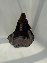Bisht Pure Silk Handblock Abaya C8 thumb 5