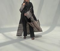 Bisht Pure Silk Handblock Abaya C8 thumb 13