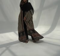 Bisht Pure Silk Handblock Abaya C10 thumb 1