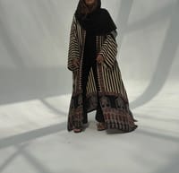 Bisht Pure Silk Handblock Abaya C10 thumb 4