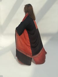 Bisht Pure Silk Handblock Abaya U 12 thumb 3