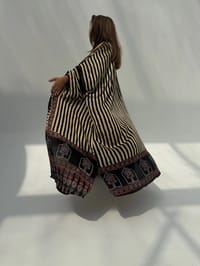 Bisht Pure Silk Handblock Abaya C10 thumb 8