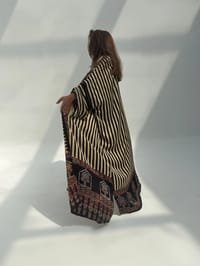 Bisht Pure Silk Handblock Abaya C10 thumb 13