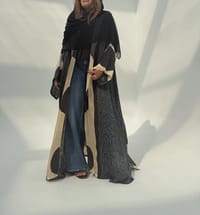 Bisht Pure Silk Handblock Abaya U15 thumb 12