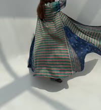 Silk Digital Print Cloche Abaya A1 thumb 4