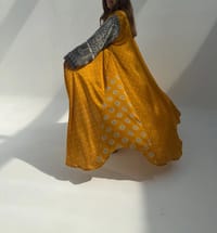 Silk Digital Print Cloche Abaya A2 thumb 2