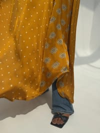 Silk Digital Print Cloche Abaya A2 thumb 5