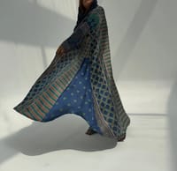 Silk Digital Print Cloche Abaya A1 thumb 6