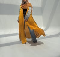 Silk Digital Print Cloche Abaya A2 thumb 9