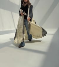 Silk Digital Print Cloche Abaya A3 thumb 12