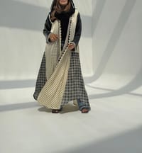 Silk Digital Print Cloche Abaya A3 thumb 11