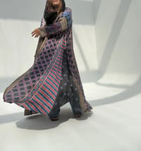 Silk Digital Print Cloche Abaya A4 thumb 1