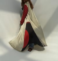 Silk Digital Print Cloche Abaya A9 thumb 6
