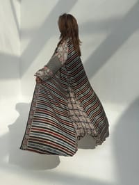 Silk Digital Print Cloche Abaya A7 thumb 3